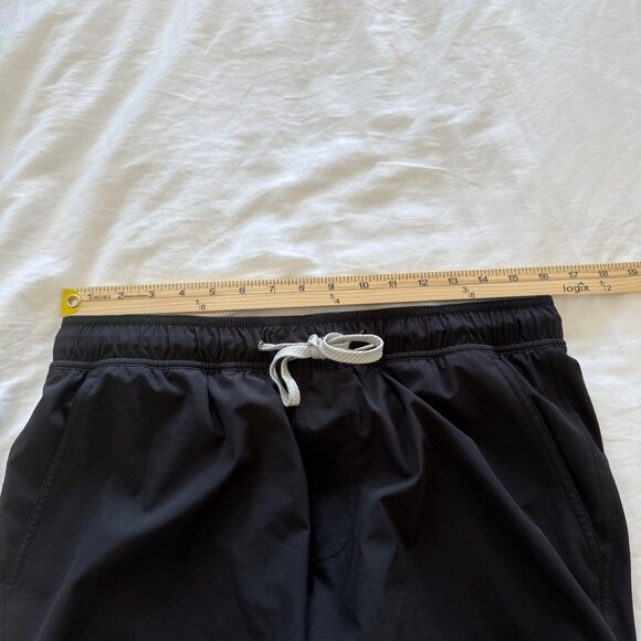 True Classic Black Performance Lined Swim Trunks Shorts with Pockets Mens Large - Picture 7 of 9